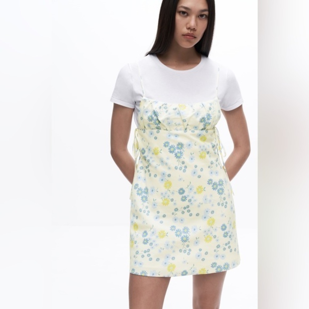 ZARA MINI LINEN‎ DRESS - Picture 2 of 10